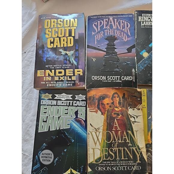 Lot of 9 Orson Scott Card, Ron Goulart, Larry Niven Sci-Fi Paperback Books - Picture 2 of 4